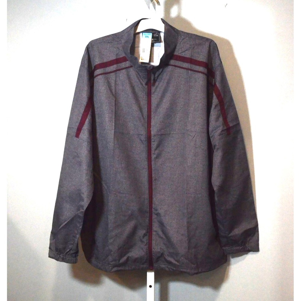 NWT Holloway Size 2XL Light-Weight Raider-Model Jacket Dark Gray w/Purple Trim